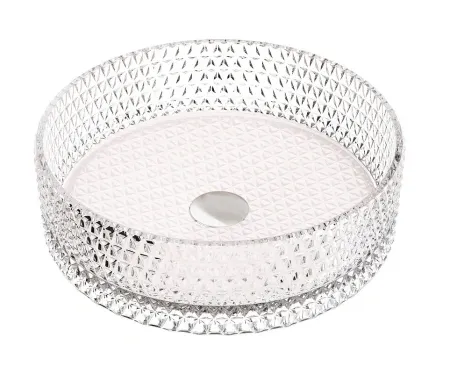 Раковина Ceramicanova Cristal CN6061, 36 см, стекло, цвет розовый