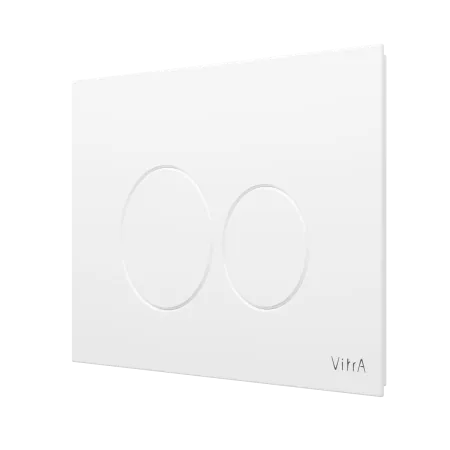Кнопка смыва для инсталляции VitrA Origin двойной смыв, глянцевая белая, 740-2400