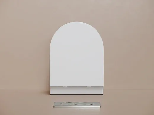 Подвесной унитаз Ceramicanova Тренд (Vogue) безободковый, с сиденьем с микролифтом из дюропласта, смыв Торнадо, белый, CN4008TMW