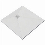 Мраморный душевой поддон Good Door ESSENTIA CR белый 100х100