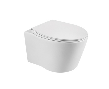 Унитаз подвесной UnicoPureza ELIT 36,5x49,5 безободковый белый SoftClose Унитаз подвесной UnicoPureza ELIT 36,5x49,5 безободковый белый SoftClose