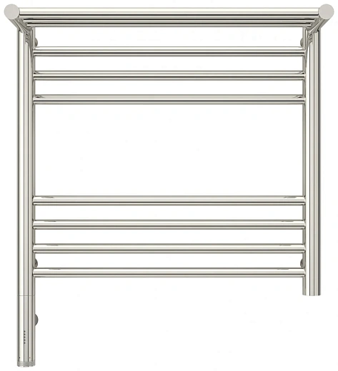 Полотенцесушитель электрический Сунержа Богема 3.0 500x500 с полкой, хром, L/R