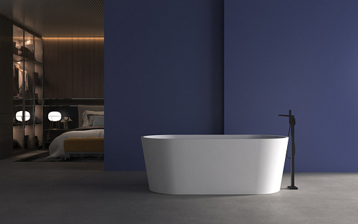 Акриловая ванна ABBER AB9209MW белая матовая 170x80