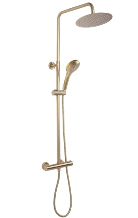 Душевая стойка Rea Matt Gold REA-P6602 с термостатом, матовое золото Душевая стойка Rea Matt Gold REA-P6602 с термостатом, матовое золото