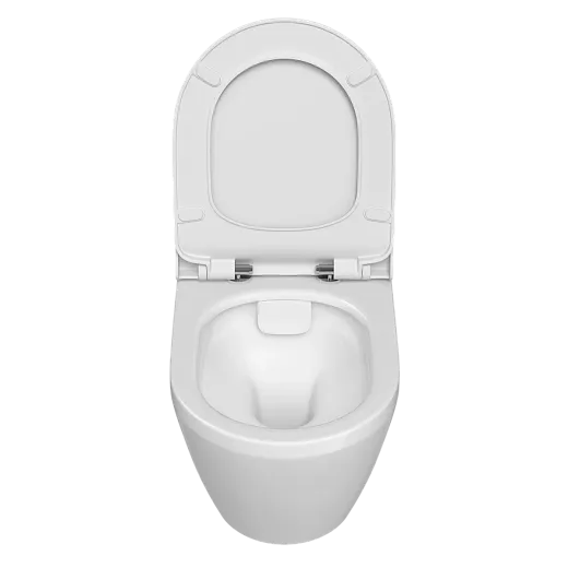 Комплект инсталяции VitrA Integra Round с унитазом безободковый, с сиденьем микролифт, кнопка смыва глянцевый хром, 9856B003-7205