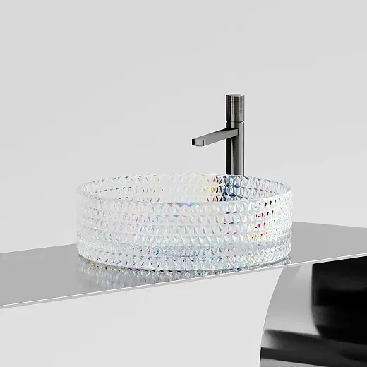 Раковина Ceramicanova Cristal CN6059, 36 см, стекло, цвет неон