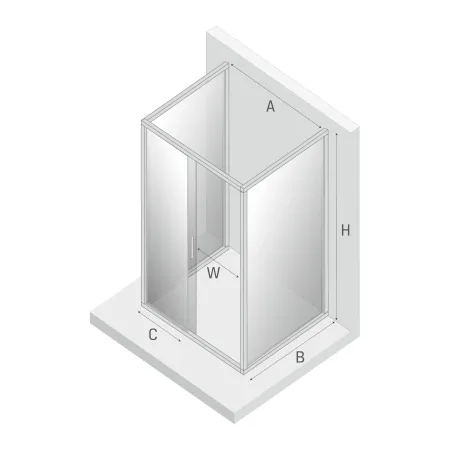 Душевой уголок New Trendy NEW CORRINA 100x90x195 (var 2)