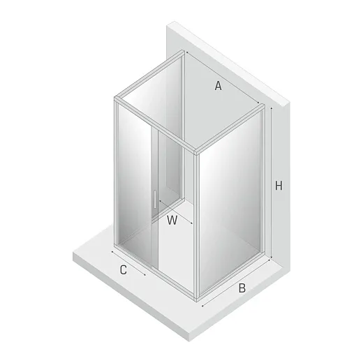 Душевой уголок New Trendy NEW CORRINA 110x90x195 (var 2)