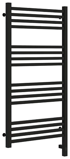 Полотенцесушитель электрический Сунержа Модус 3.0, 100 х 50 см, ширина 50 см, высота 100 см, с блоком управления МЭМ слева/справа, черный матовый