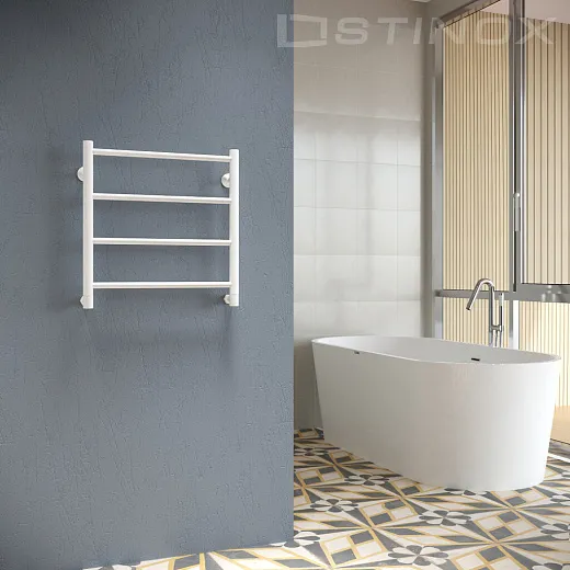 Полотенцесушитель водяной Stinox Toscana 500x500 белый матовый