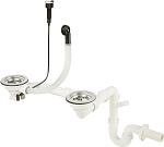 Сифон-автомат Deante Space Saver ZXY_9973 для умывальника на 1,5 или 2 чаши