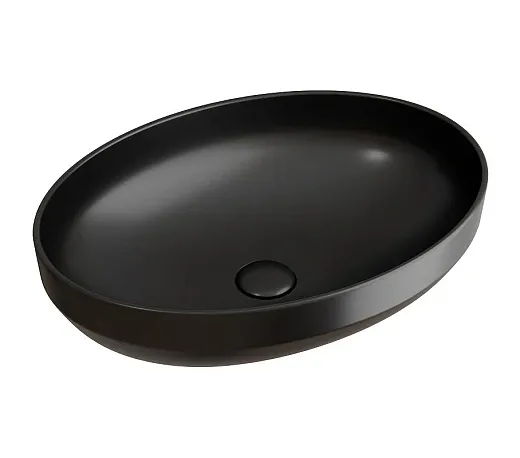 Раковина Ceramicanova Element CN6056MB, 50 см, сантехфарфор, цвет черный матовый