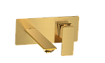 AQM6815BG AQUAme Savona Смеситель для раковины, настен., на 2 отв., Комплект, золото шлифованное