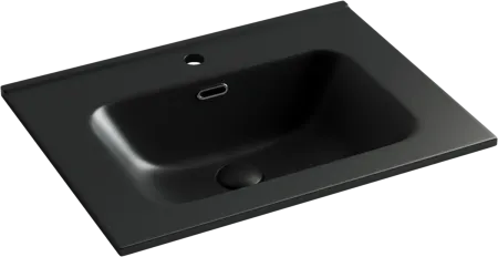 Умывальник Ceramicanova Element CN7001MB 61х46.5х12.5см прямоугольный с переливом, CN7001MB