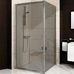 Душевой уголок Blix BLDP2+BLPS 110x80 (серебристый/прозрачное)