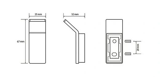 Крючок Bemeta Nero 135106020 1.7 x 3 x 3.8 см, черный матовый