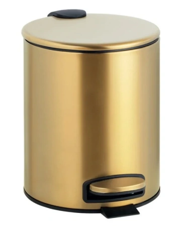 Корзина для мусора Bemeta Sablo 160315010, 5 л, золото матовое