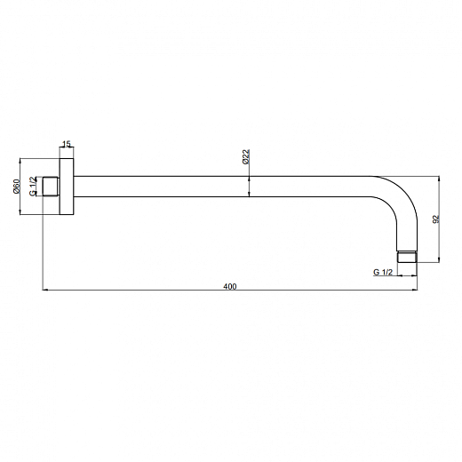Душевая система AQUAme Siena Slim 003-2 AQM8408BN брашированный никель