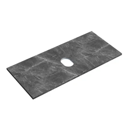 Столешница Sancos, 100 х 46 см, без отверстия под смеситель, цвет Black Sky, TT100A1