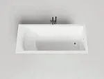 Ванна Salini Cascata 104213GF, 180 х 80 см, из искусственного камня S-Sense, цвет белый, покраска по RAL полностью