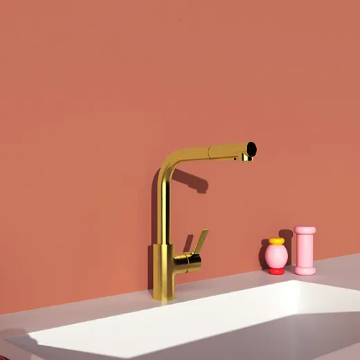Смеситель для кухонной мойки Ideal Standard GUSTO BD420A2 с высоким трубчатым изливом L-типа