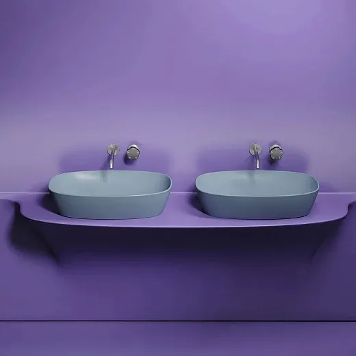 Умывальник Ceramicanova Element CN6049MHL 60см сантехфарфор серо-голубой, CN6049MHL