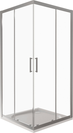 Душевой уголок Good Door Latte CR-80-C-WE, 80 х 80 х 185 см, стекло прозрачное, белый, ЛА00005 Душевой уголок Good Door Latte CR-80-C-WE, 80 х 80 х 185 см, стекло прозрачное, белый, ЛА00005