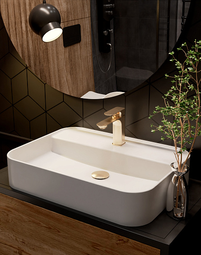 AQM6310BG AQUAme Monza Смеситель для раковины однорычажный, Brushed gold AQM6310BG AQUAme Monza Смеситель для раковины однорычажный, Brushed gold