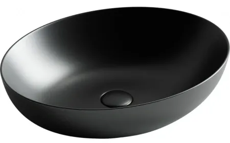 Умывальник Ceramicanova Element 52х39.5х13см накладной черный матовый, CN6017MB