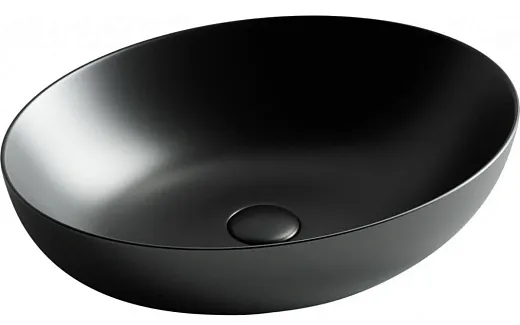 Умывальник Ceramicanova Element 52х39.5х13см накладной черный матовый, CN6017MB