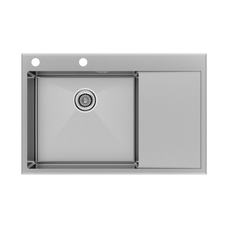 Кухонная мойка Paulmark Kroner Edge 78F R PM777851-BSR брашированная сталь правая