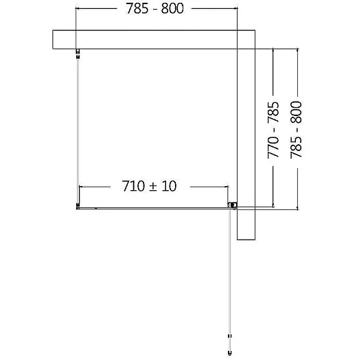 Душевой уголок AQUAme AQM5215-RH-8 80х80х195