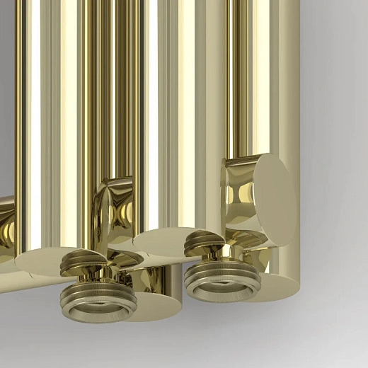 Радиатор отопления Сунержа Эстет-11 EU50, 9 секций, нижнее подключение, цвет шампань, 020-0312-5009