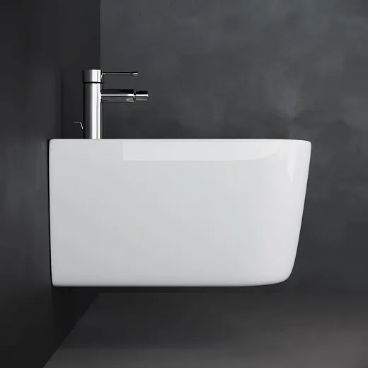 Биде Ceramicanova New Day CN3006 35 x 51 x 32 см подвесное, сантехфарфор