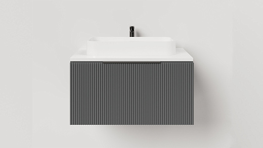 T600V1A Тумба под умывальник Salini TOUCH V 60 Anthracite вертикальная фрезеровка T600V1A Тумба под умывальник Salini TOUCH V 60 Anthracite вертикальная фрезеровка