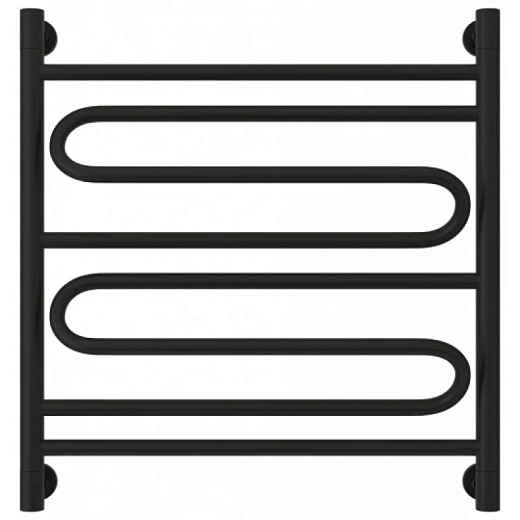 Полотенцесушитель водяной Сунержа Элегия+ 31-0205-6060, 600x600, цвет матовый черный