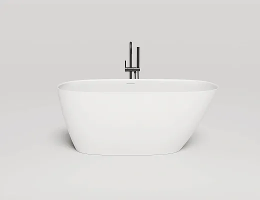 Ванна Salini Sofia 102528MF, 150 х 75 см, из искусственного камня S-Stone, цвет белый матовый, покраска по RAL полностью