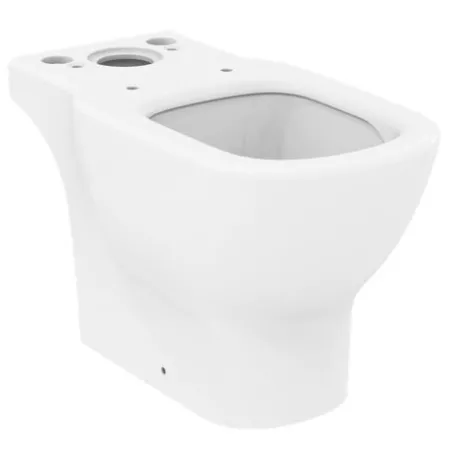 Унитаз напольный для монтажа с бачком матовый белый Silk White Ideal Standard TESI SILK WHITE технология AquaBlade, T0087V1