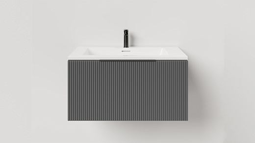 T600V1A Тумба под умывальник Salini TOUCH V 60 Anthracite вертикальная фрезеровка T600V1A Тумба под умывальник Salini TOUCH V 60 Anthracite вертикальная фрезеровка