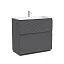 Тумба под раковину Sancos Folk Floor FL90FGS, 90 см, напольная, grey soft