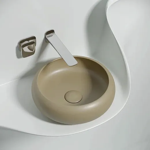 Умывальник Ceramicanova Element CN6050MC 36см сантехфарфор капучино матовый, CN6050MC