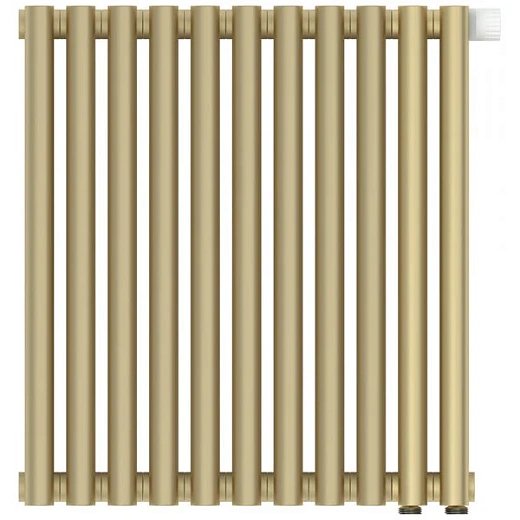 Радиатор отопления Сунержа Эстет-00 EU50, 11 секций, нижнее подключение, цвет матовая шампань, 022-0322-5011