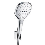 Душевой гарнитур Hansgrohe Raindance Select E 120 Porter Set 26700400, хром/белый Душевой гарнитур Hansgrohe Raindance Select E 120 Porter Set 26700400, хром/белый