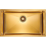 Кухонная мойка Paulmark Next 74 Uni PM217444-BG брашированное золото