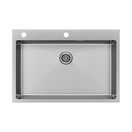 Кухонная мойка Paulmark Kroner Edge 75 PM777551-BS брашированная сталь