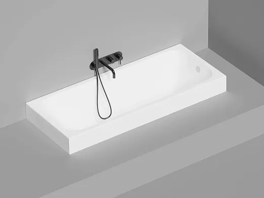 Ванна Salini Orlanda 102021MF, 170 х 70 см, из искусственного камня S-Stone, цвет белый матовый, покраска по RAL полностью