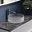 Умывальник Ceramicanova Cristal CN6062 36см стекло прозрачный, CN6062