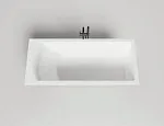 Ванна Salini Cascata Kit 104523MF, 180 х 80 см, из искусственного камня S-Stone, цвет белый матовый, покраска по RAL полностью