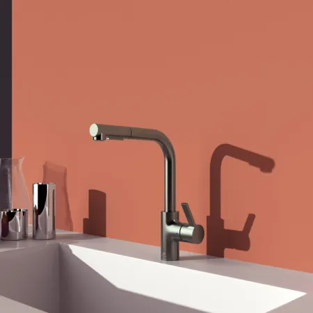 Смеситель для кухонной мойки Ideal Standard GUSTO BD420A5 с высоким трубчатым изливом L-типа