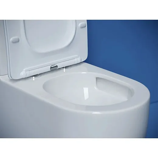 Напольный унитаз Ceramicanova Metropol CN4001T, безободковый, смыв торнадо, сиденье микролифт, белый